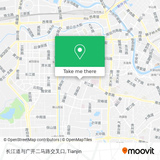长江道与广开二马路交叉口 map