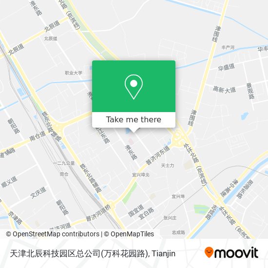 天津北辰科技园区总公司(万科花园路) map