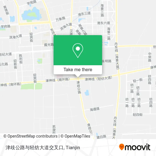 津歧公路与轻纺大道交叉口 map