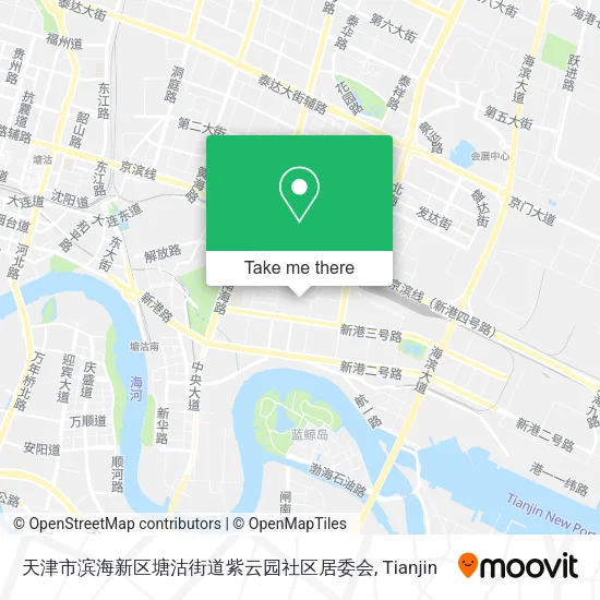 天津市滨海新区塘沽街道紫云园社区居委会 map