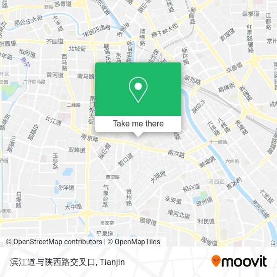 滨江道与陕西路交叉口 map