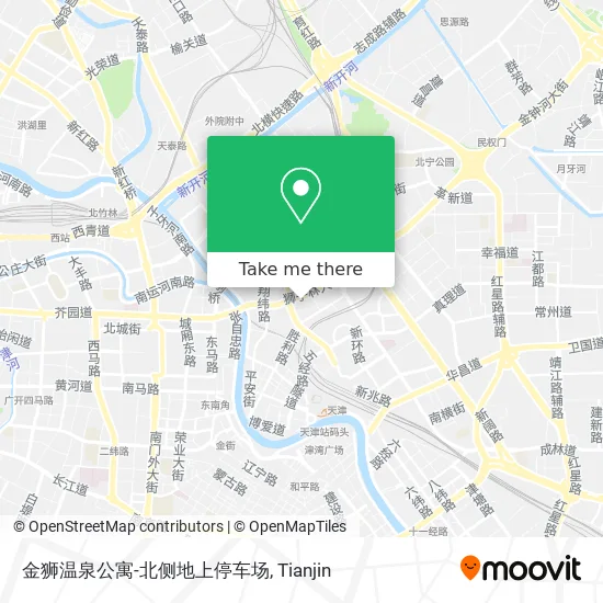 金狮温泉公寓-北侧地上停车场 map