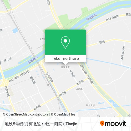 地铁5号线(丹河北道-中医一附院) map