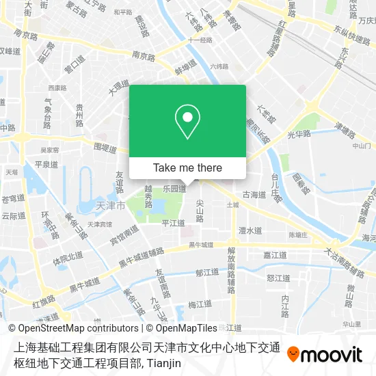 上海基础工程集团有限公司天津市文化中心地下交通枢纽地下交通工程项目部 map