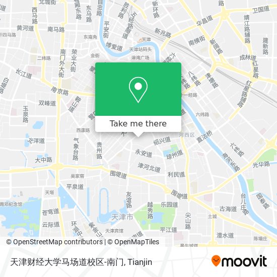 天津财经大学马场道校区-南门 map