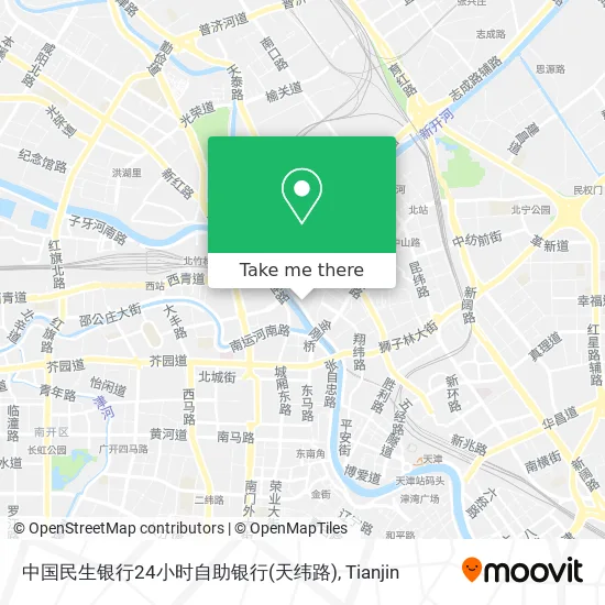 中国民生银行24小时自助银行(天纬路) map