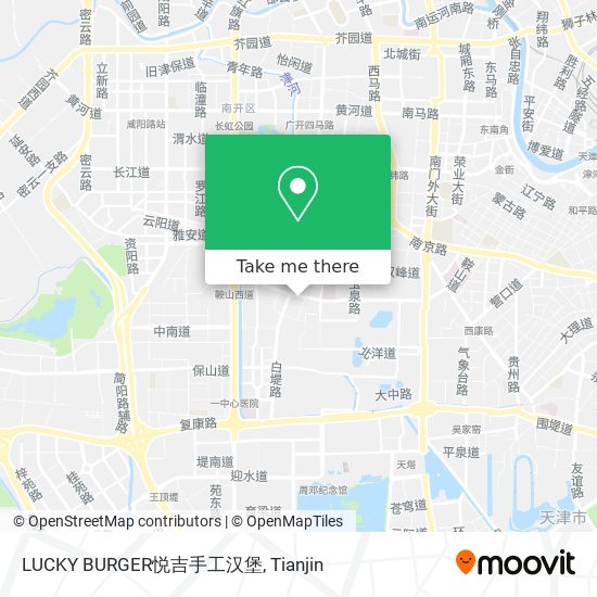 LUCKY BURGER悦吉手工汉堡 map