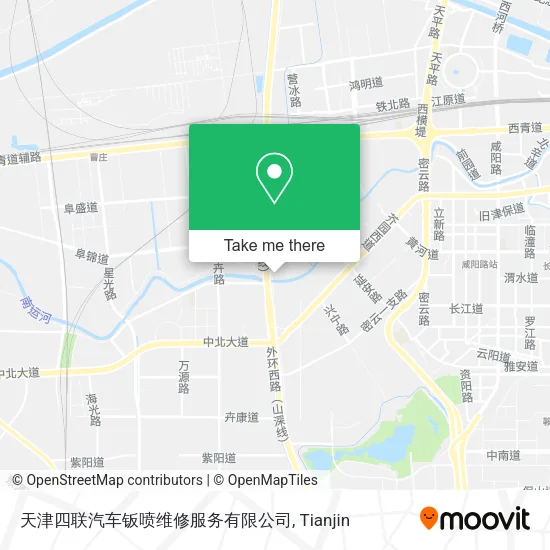 天津四联汽车钣喷维修服务有限公司 map