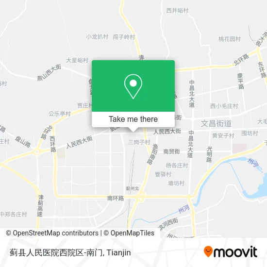 蓟县人民医院西院区-南门 map