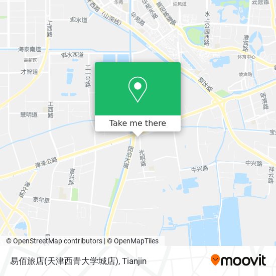 易佰旅店(天津西青大学城店) map