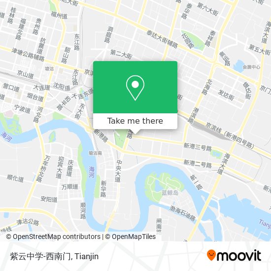 紫云中学-西南门 map