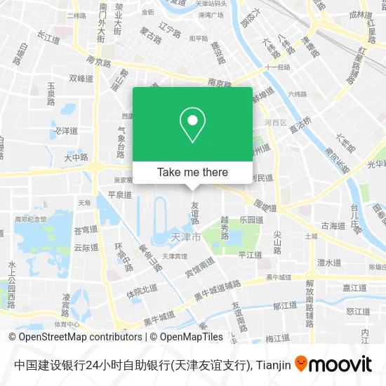 中国建设银行24小时自助银行(天津友谊支行) map