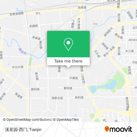 溪茗园-西门 map