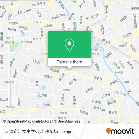 天津市汇文中学-地上停车场 map