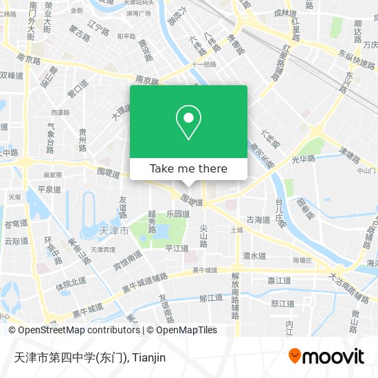 天津市第四中学(东门) map