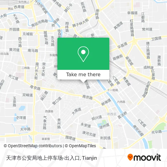 天津市公安局地上停车场-出入口 map