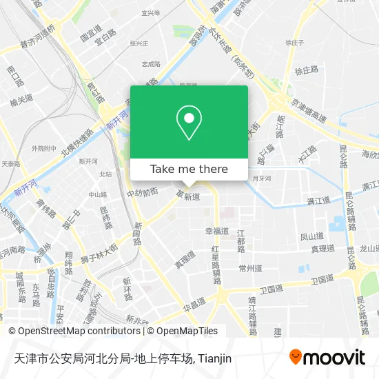 天津市公安局河北分局-地上停车场 map