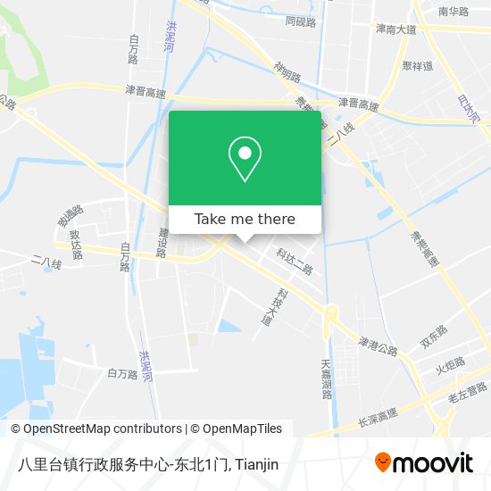 八里台镇行政服务中心-东北1门 map