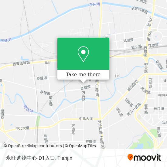 永旺购物中心-D1入口 map