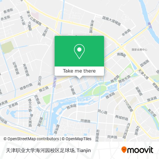 天津职业大学海河园校区足球场 map