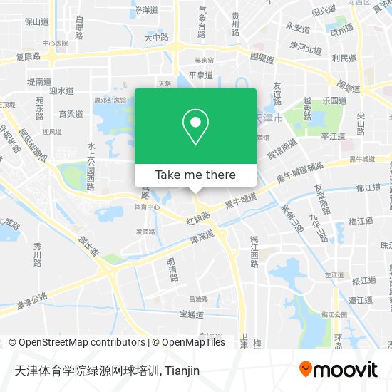 天津体育学院绿源网球培训 map