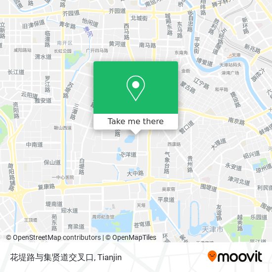 花堤路与集贤道交叉口 map