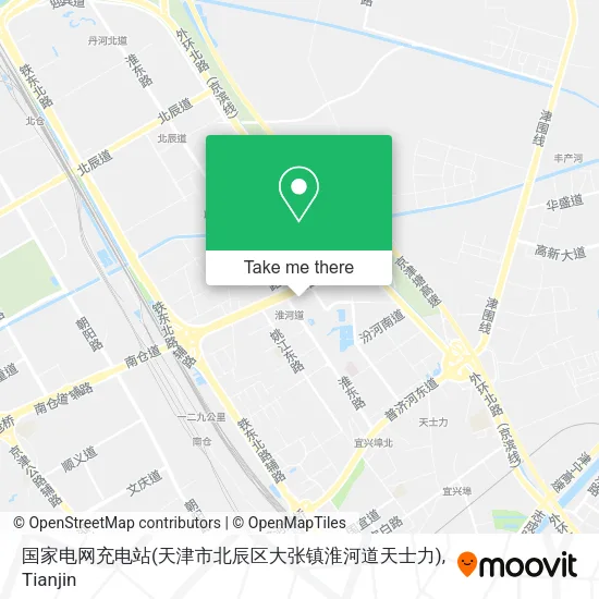 国家电网充电站(天津市北辰区大张镇淮河道天士力) map