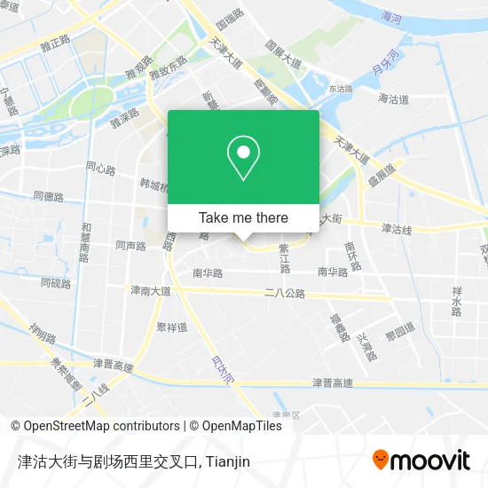 津沽大街与剧场西里交叉口 map