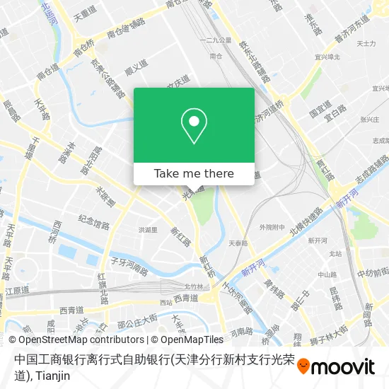 中国工商银行离行式自助银行(天津分行新村支行光荣道) map