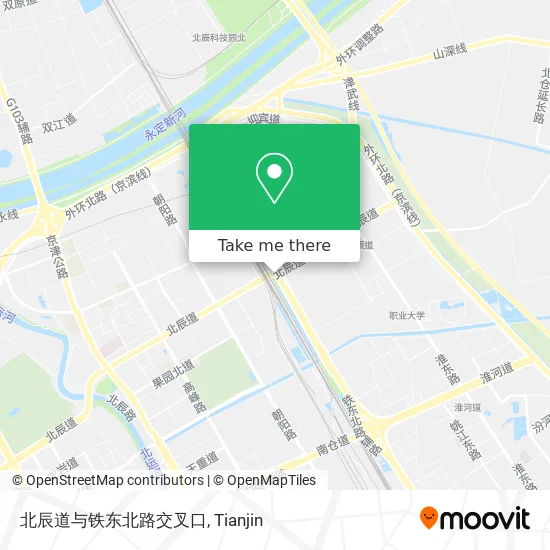 北辰道与铁东北路交叉口 map
