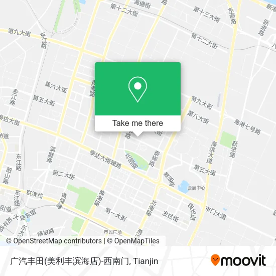 广汽丰田(美利丰滨海店)-西南门 map
