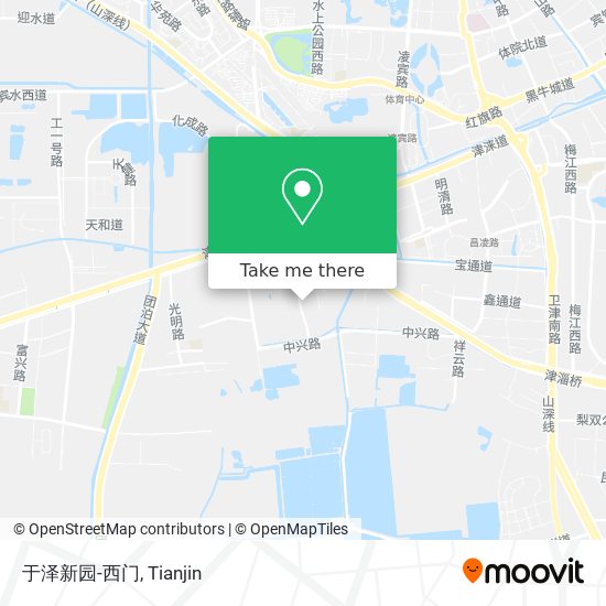 于泽新园-西门 map