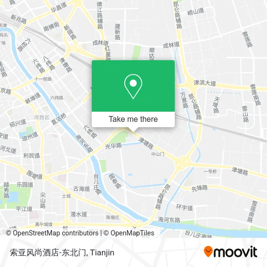 索亚风尚酒店-东北门 map