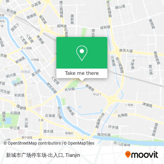 新城市广场停车场-出入口 map