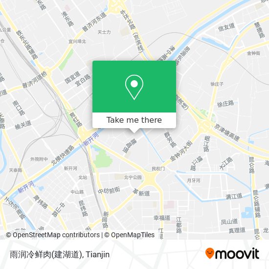雨润冷鲜肉(建湖道) map