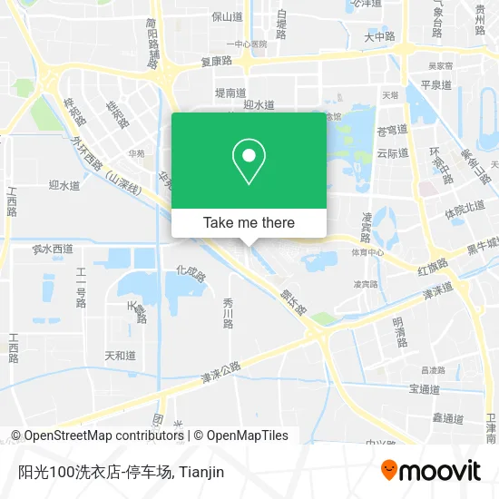 阳光100洗衣店-停车场 map