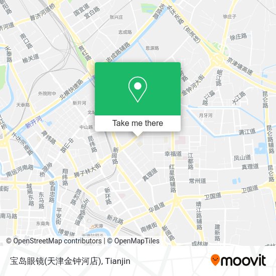 宝岛眼镜(天津金钟河店) map
