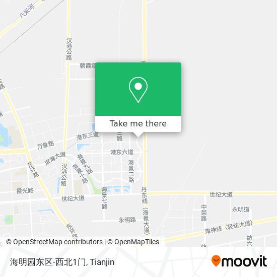 海明园东区-西北1门 map