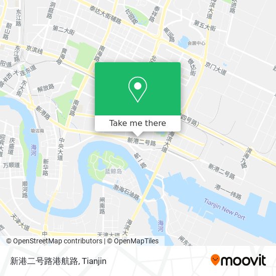 新港二号路港航路 map