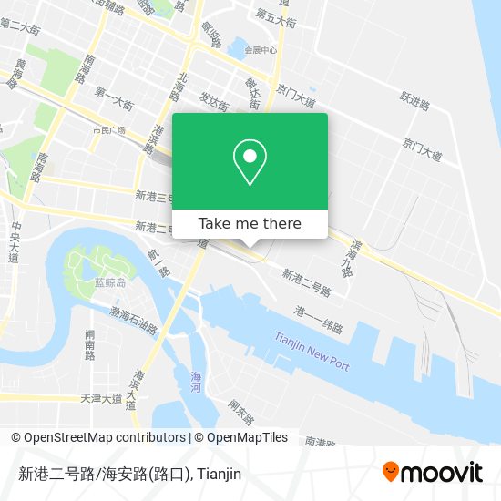 新港二号路/海安路(路口) map
