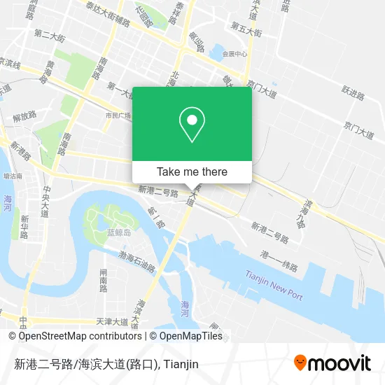 新港二号路/海滨大道(路口) map