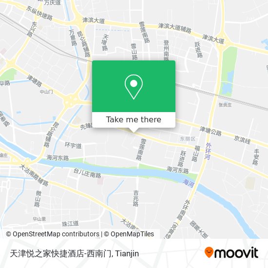 天津悦之家快捷酒店-西南门 map