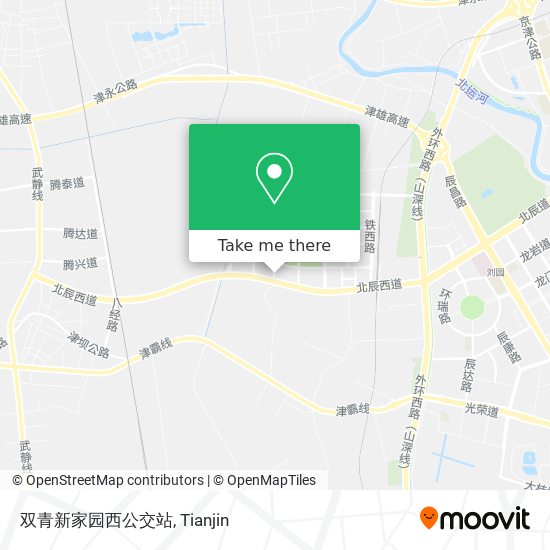 双青新家园西公交站 map