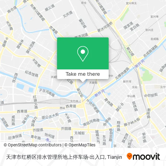 天津市红桥区排水管理所地上停车场-出入口 map