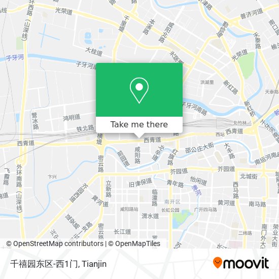 千禧园东区-西1门 map