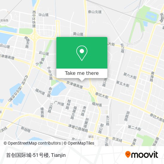 首创国际城-51号楼 map
