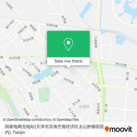 国家电网充电站(天津市滨海空港经济区太山肿瘤医院内) map