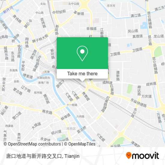 唐口地道与新开路交叉口 map