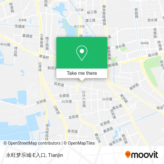 永旺梦乐城-E入口 map