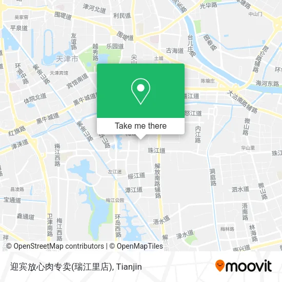 迎宾放心肉专卖(瑞江里店) map